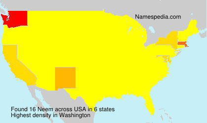 Surname Neem in USA Surname Neem in USA