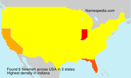 Surname Neemeh in USA Surname Neemeh in USA