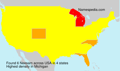 Surname Neesam in USA Surname Neesam in USA