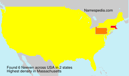 Surname Neeven in USA