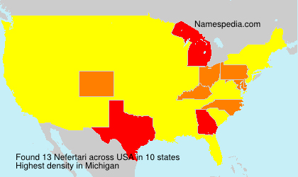 Surname Nefertari in USA Surname Nefertari in USA