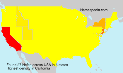 Surname Neftin in USA Surname Neftin in USA