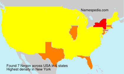 Surname Negon in USA Surname Negon in USA