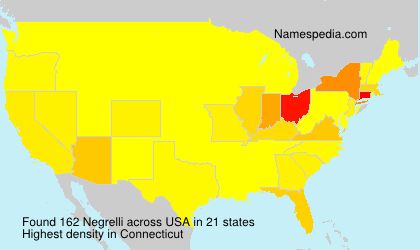 Surname Negrelli in USA Surname Negrelli in USA