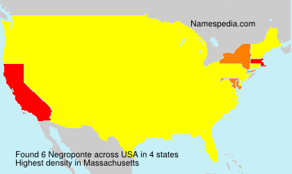 Surname Negroponte in USA Surname Negroponte in USA