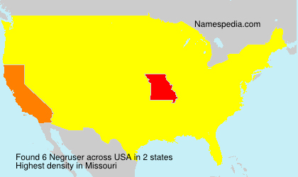 Surname Negruser in USA Surname Negruser in USA