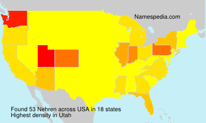 Surname Nehren in USA Surname Nehren in USA