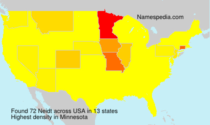 Surname Neidt in USA Surname Neidt in USA