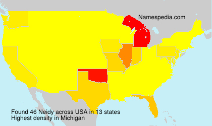 Surname Neidy in USA Surname Neidy in USA