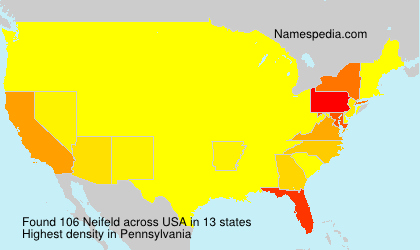 Surname Neifeld in USA