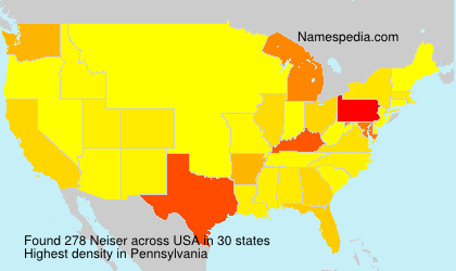 Surname Neiser in USA Surname Neiser in USA
