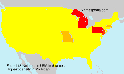 Surname Nej in USA Surname Nej in USA