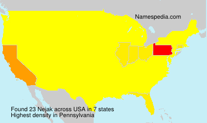 Surname Nejak in USA Surname Nejak in USA