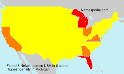 Surname Nekole in USA Surname Nekole in USA