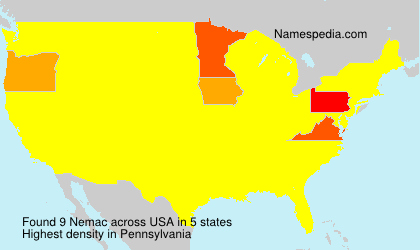 Surname Nemac in USA