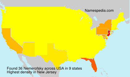 Surname Nemerofsky in USA Surname Nemerofsky in USA