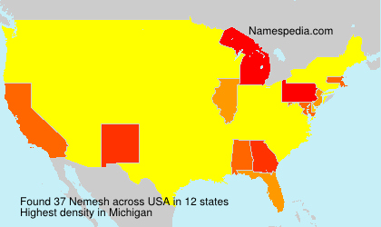 Surname Nemesh in USA Surname Nemesh in USA