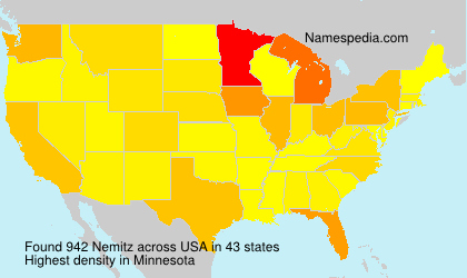 Surname Nemitz in USA