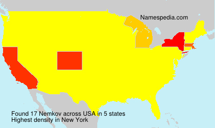 Surname Nemkov in USA Surname Nemkov in USA