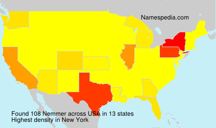 Surname Nemmer in USA Surname Nemmer in USA