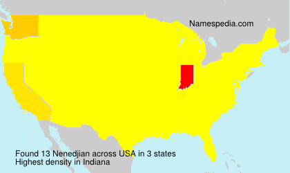 Surname Nenedjian in USA Surname Nenedjian in USA