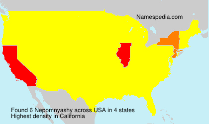 Surname Nepomnyashy in USA Surname Nepomnyashy in USA