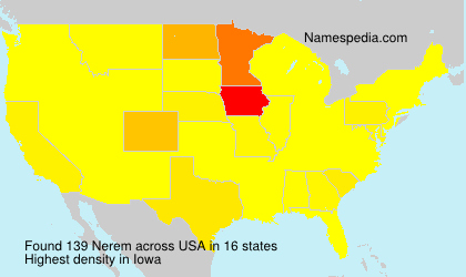 Surname Nerem in USA Surname Nerem in USA