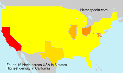 Surname Neric in USA Surname Neric in USA