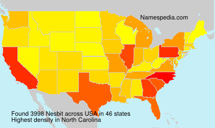Surname Nesbit in USA Surname Nesbit in USA