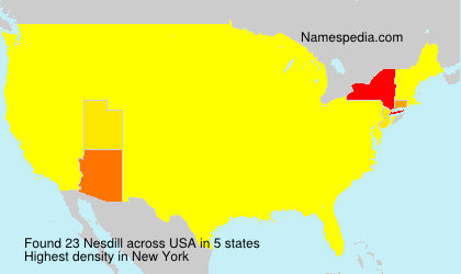 Surname Nesdill in USA Surname Nesdill in USA