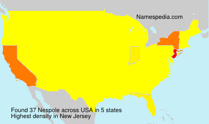 Surname Nespole in USA Surname Nespole in USA