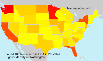 Surname Neste in USA Surname Neste in USA