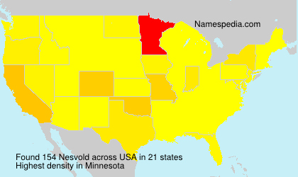 Surname Nesvold in USA Surname Nesvold in USA