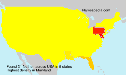 Surname Nethen in USA Surname Nethen in USA