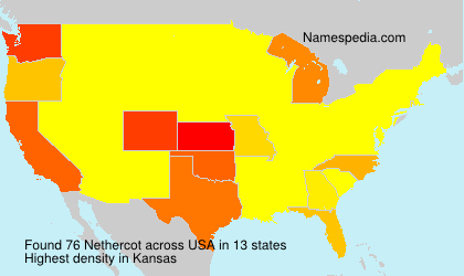 Surname Nethercot in USA Surname Nethercot in USA