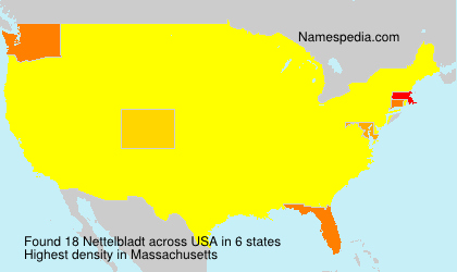 Surname Nettelbladt in USA Surname Nettelbladt in USA
