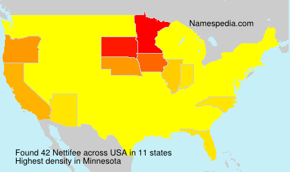 Surname Nettifee in USA Surname Nettifee in USA