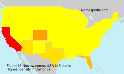 Surname Netzow in USA Surname Netzow in USA