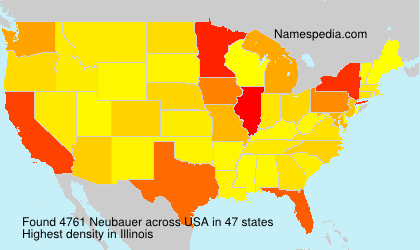 Surname Neubauer in USA Surname Neubauer in USA