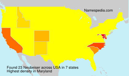 Surname Neubeiser in USA Surname Neubeiser in USA
