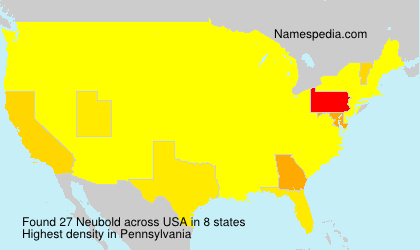 Surname Neubold in USA Surname Neubold in USA