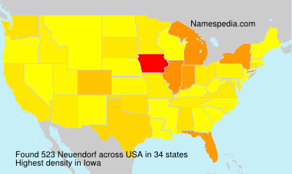Surname Neuendorf in USA Surname Neuendorf in USA