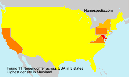 Surname Neuendorffer in USA Surname Neuendorffer in USA