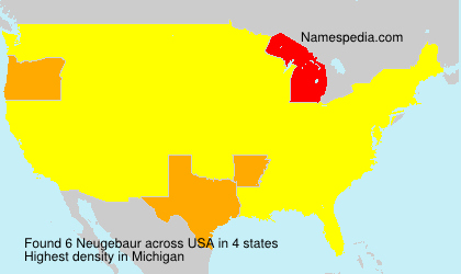 Surname Neugebaur in USA Surname Neugebaur in USA