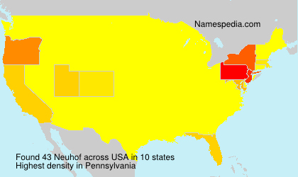 Surname Neuhof in USA Surname Neuhof in USA