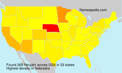 Surname Neujahr in USA Surname Neujahr in USA