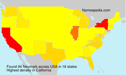 Surname Neumark in USA Surname Neumark in USA