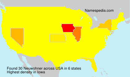 Surname Neuwohner in USA Surname Neuwohner in USA