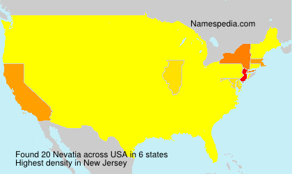Surname Nevatia in USA Surname Nevatia in USA