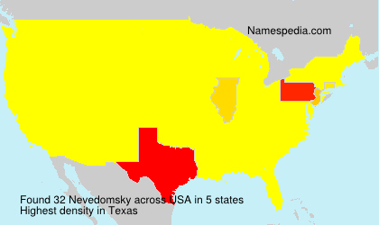Surname Nevedomsky in USA Surname Nevedomsky in USA